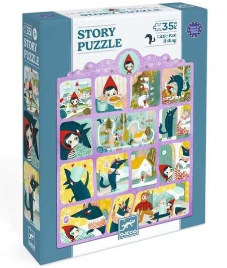 Story puzzle Le Petit Chaperon rouge 35 pièces - Djeco